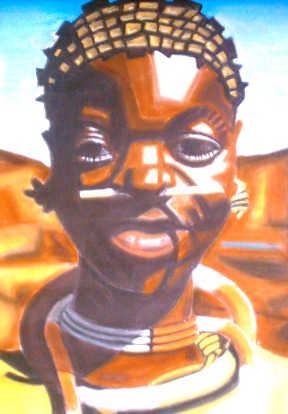 Afro portré III.