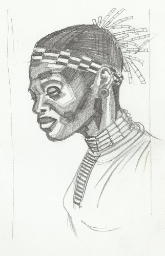 Afrikai női fej