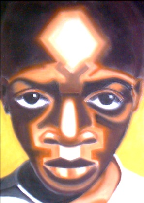 Afro portré IV.