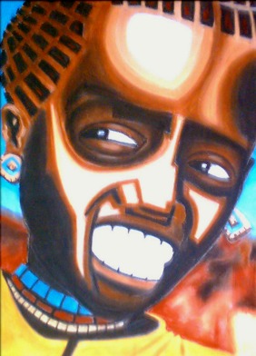 Afro portré V.
